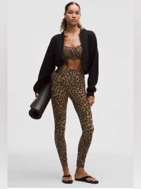 NWT Lululemon Align No Line HR Leggings 25” True Leopard Size 6